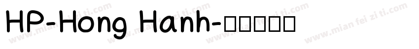 HP-Hong Hanh字体转换